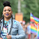 Raven-Symoné takes part in the annual Pride Montreal 2016 Parade in Montreal on Aug. 14, 2016.
MARC BRAIBANT/AFP/Getty Images